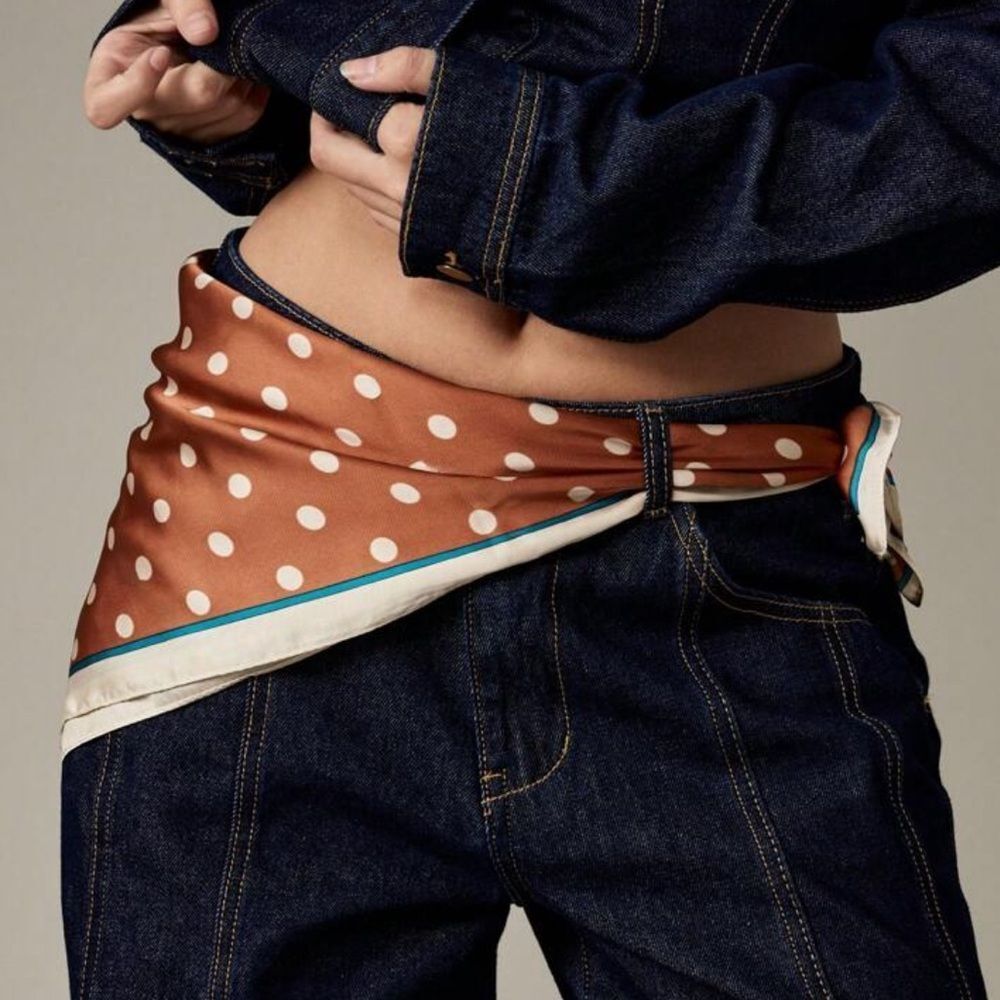 Polka Dot Brown Scarf S22